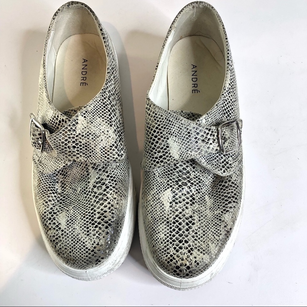 Andre Assous | Snakeskin Slide Sneakers